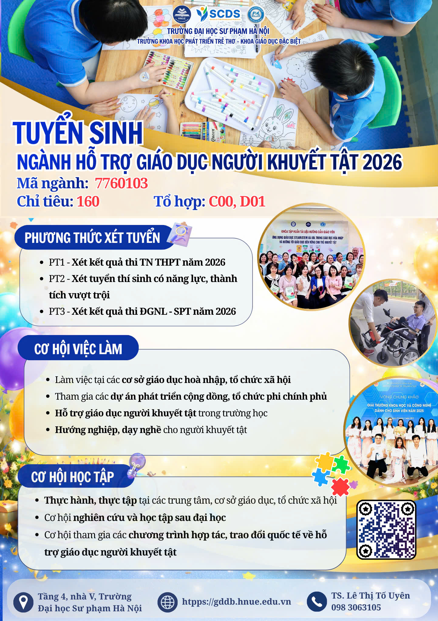 HỖ TRỢ GIÁO DỤC NGƯỜI KHUYẾT TẬT